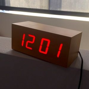 Cool wood digital clock